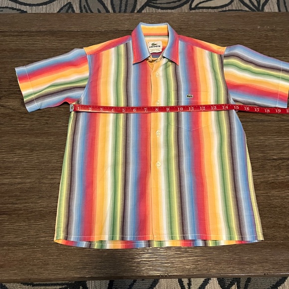 Lacoste Colorful Button Down Kids Shirt - Picture 5 of 7